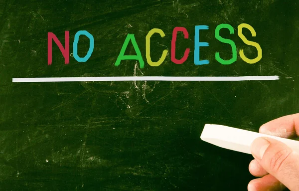 Nenhum conceito de acesso — Fotografia de Stock