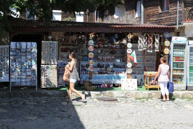 Nesebar, Bulgaristan - Ağustos 29: Ağustos 29, eski şehir ziyaret 2014 yılında nesebar, Bulgaristan. Nesebar 1956 yılında müze kent, unesco tarafından Arkeoloji ve mimari rezervasyon olarak ilan edildi.