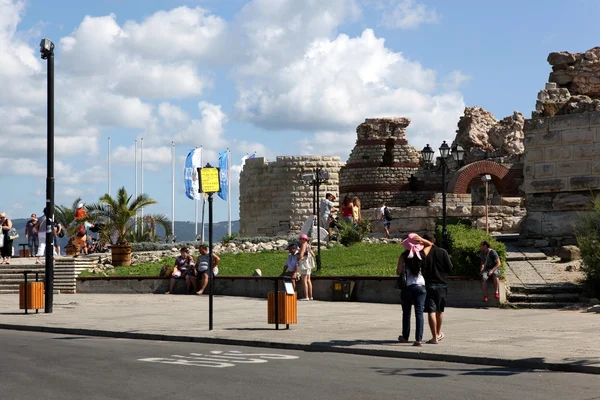 Nesebar Bulgarije Augustus Mensen Oude Stad Bezoeken Augustus 2014 Nesebar — Stockfoto