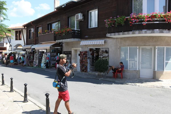 Nesebar Bulgarien Augusti Människor Besöker Gamla Stan Augusti 2014 Nesebar — Stockfoto