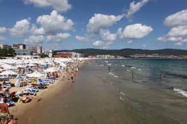 Sunny beach, Bulgaristan - Ağustos 29: Ağustos 29, sunny beach ziyaret 2014. Sunny beach Bulgaristan'ın en büyük ve en popüler sahil sahil beldesidir.