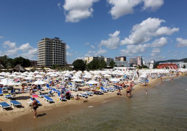 Sunny beach, Bulgaristan - Ağustos 29: Ağustos 29, sunny beach ziyaret 2014. Sunny beach Bulgaristan'ın en büyük ve en popüler sahil sahil beldesidir.