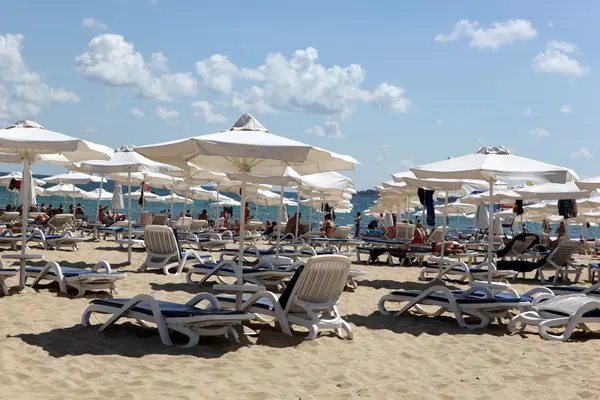 Sunny Beach Bulgaria August People Visit Sunny Beach August 2014 — Stock Photo, Image