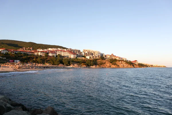 SVETI VLAS - 29 agosto: Yachtport Marina Dinevi, 29 agosto 2014. Sveti Vlas è una città e località balneare sulla costa del Mar Nero della Bulgaria, situato nel comune di Nesebar, provincia di Burgas . — Foto Stock