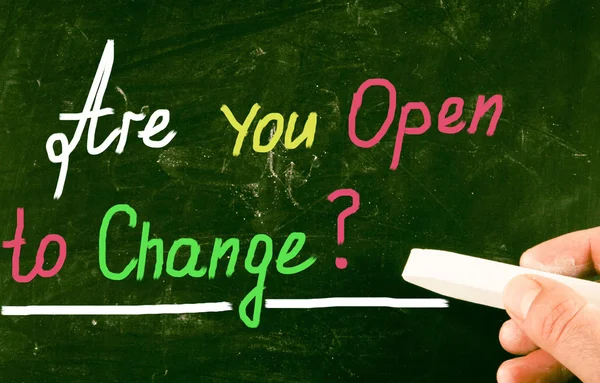 Are you open to change? — Stock Photo, Image