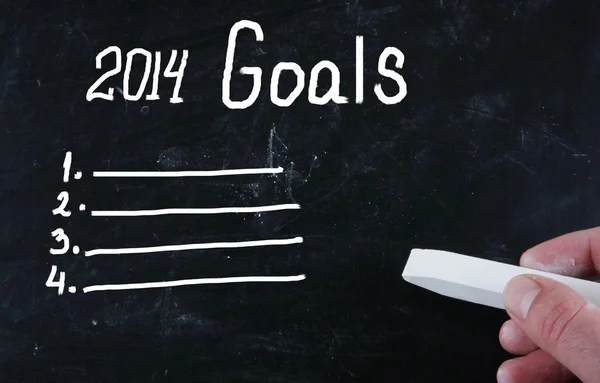 2014 goals concept — Stock Photo, Image