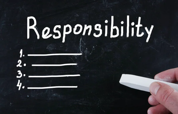 Responsibility concept — Stock Photo, Image