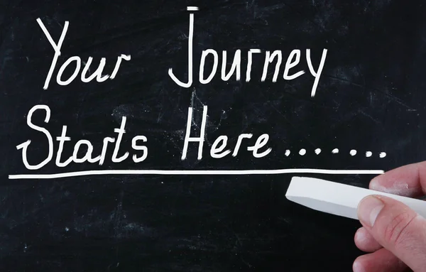 Your journey starts here — Stock Photo, Image