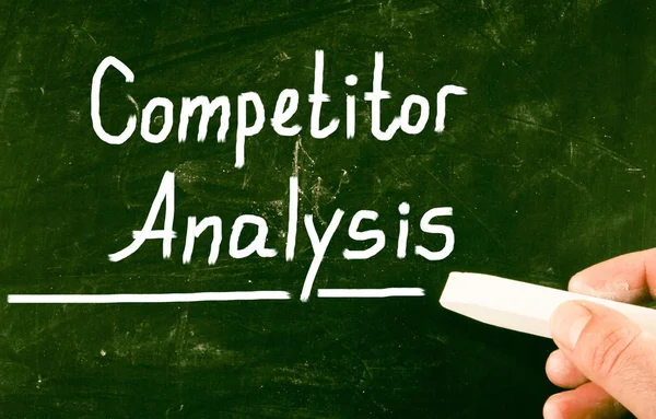 Concepto de análisis del competidor — Foto de Stock