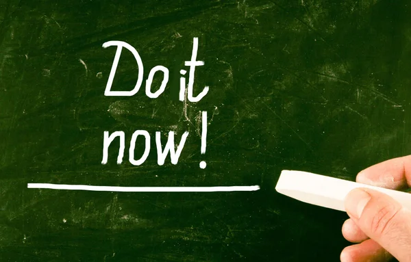 Do it now concept — Stock Photo, Image