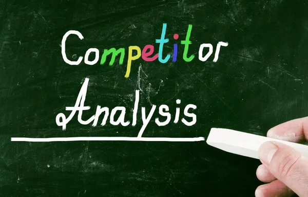 Concepto de análisis del competidor — Foto de Stock