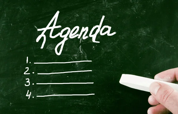 Agenda concept — Stock Photo, Image
