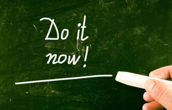 Do it now concept — Stock Photo, Image