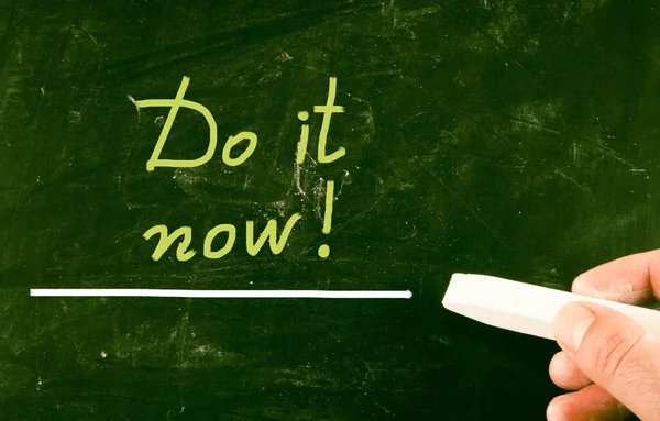 Do it now concept — Stock Photo, Image