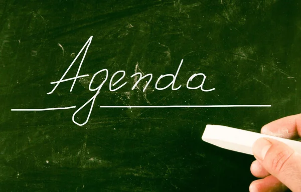 Agenda concept — Stock Photo, Image