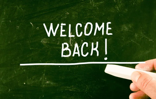 Welcome back concept — Stock Photo, Image