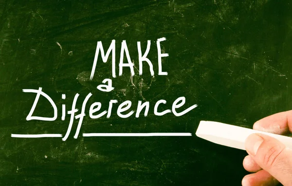 Make a difference concept — Stock Photo, Image