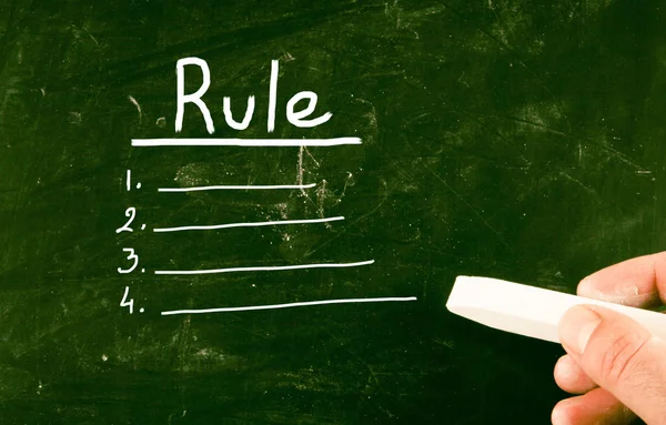 Concetto di regola — Foto Stock