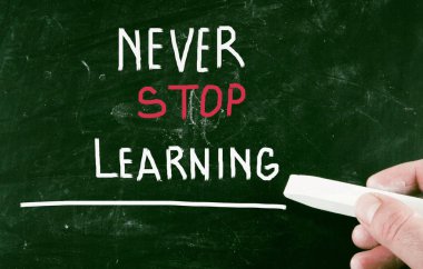 Öğrenmeyi bırakma.