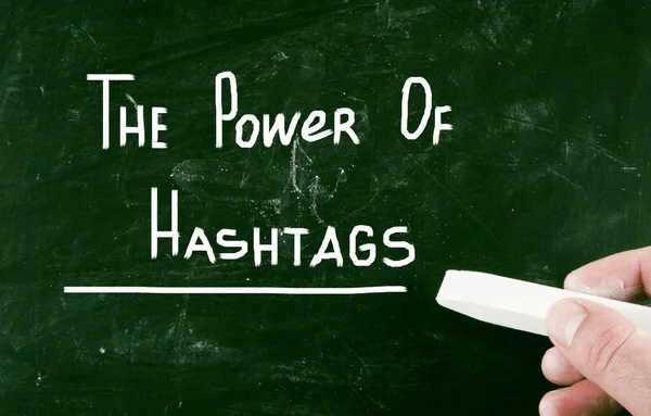 De kracht van hashtags — Stockfoto