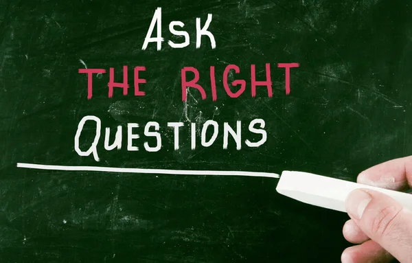 Ask the right questions — Stock Photo, Image