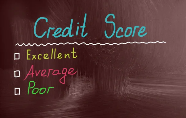Pontuação de crédito — Fotografia de Stock