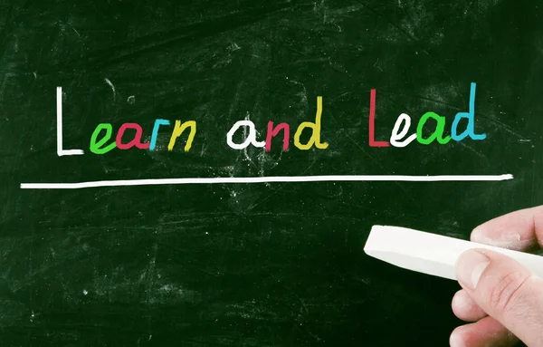 Aprender e liderar — Fotografia de Stock