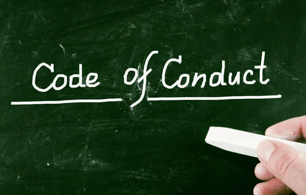 Código de conduta — Fotografia de Stock