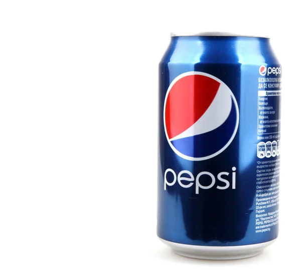 Aytos, Bulharsko - 11 prosince 2014: Fotografie z Coca-Cola a Pepsi 330 ml plechovek. Coca-Cola a Pepsi patří mezi nejoblíbenější sycené nápoje na světě. — Stock fotografie