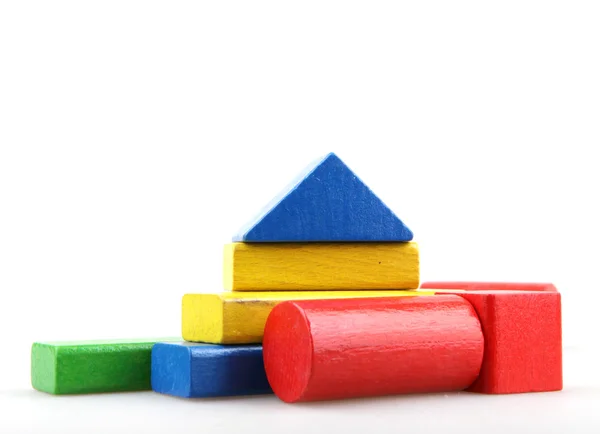 Wooden building blocks — Stock Photo, Image