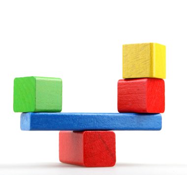 Ahşap yapı taşları.