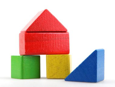 Ahşap yapı taşları.