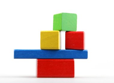 Ahşap yapı taşları.