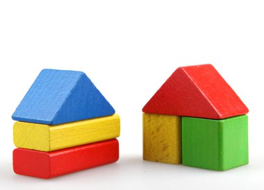 Ahşap yapı taşları.