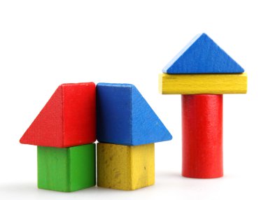 Ahşap yapı taşları.