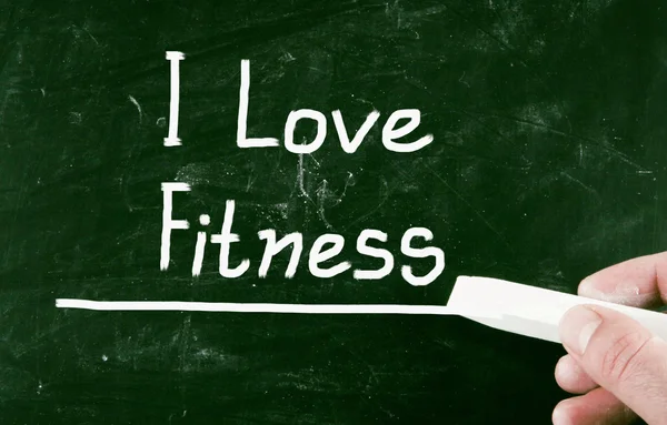 Eu amo fitness — Fotografia de Stock