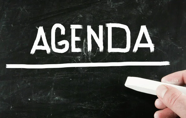 Agenda concept — Stock Photo, Image