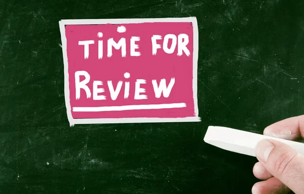 Time for review concept — Stock Photo, Image