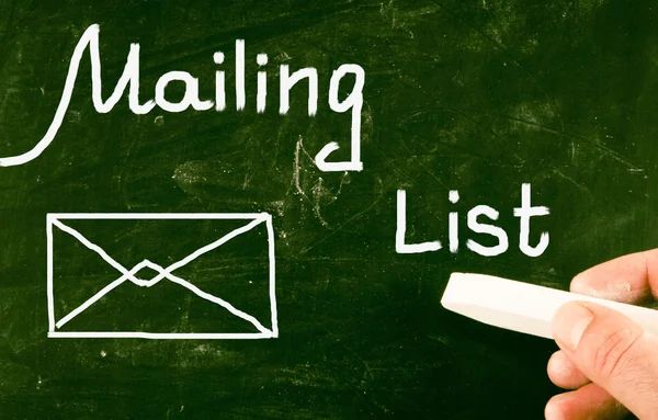 Mailing list — Stock Photo, Image