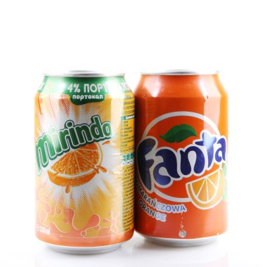 Aytos, Bulgaristan-11 Ağustos 2015: küresel marka Meyve aromalı gazlı meşrubat Coca-Cola şirketi tarafından hazırlandı.