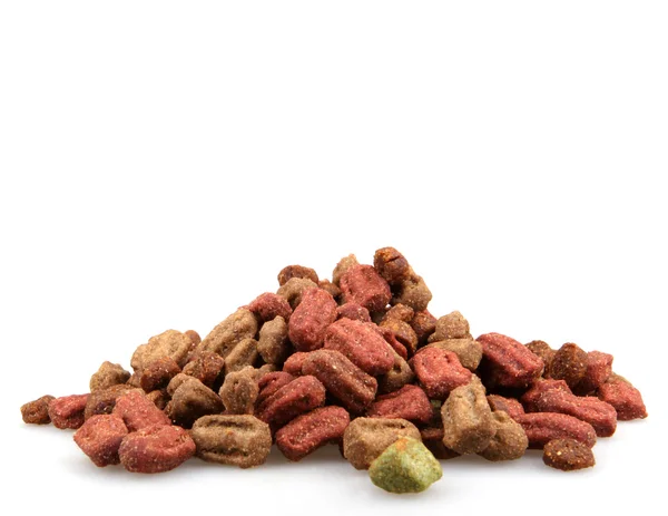 Pet food isolated on white — Stock Photo, Image