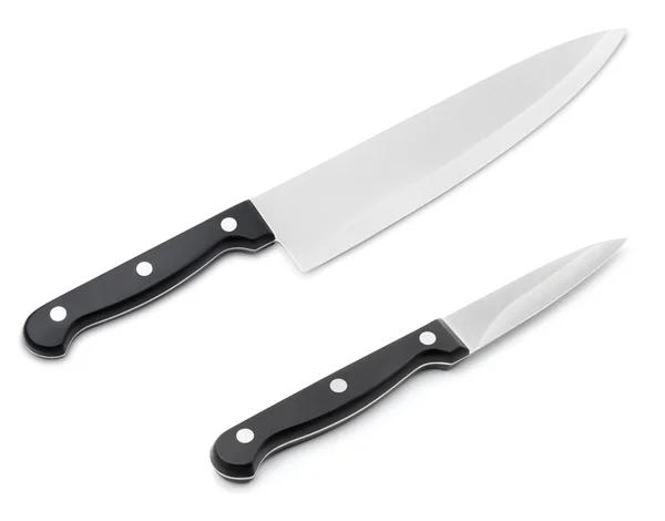 Small and big kitchen knives — Stock Photo, Image
