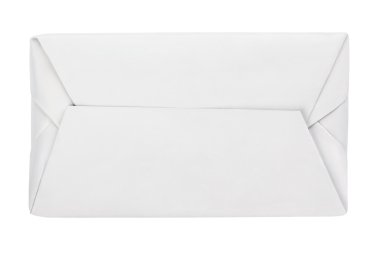Tereyağı sarma kutu paket üzerinde beyaz izole yaymak