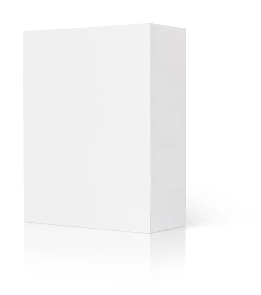 Blank white cardboard box — Stock Photo, Image