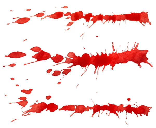 Red paint splashes — Stock Vector