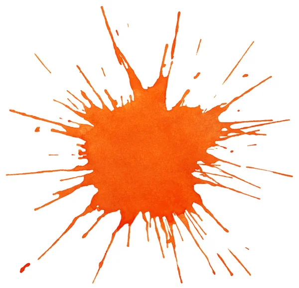 橙色油漆的污点 — 图库矢量图片