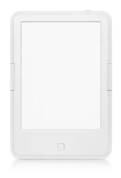 Leitor de e-book portátil isolado em branco — Fotografia de Stock