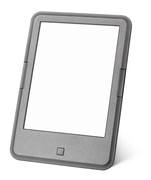 Beyaz izole taşınabilir e-kitap okuyucu — Stok fotoğraf