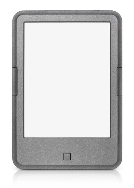 Portable e-book reader isolated on white — Stock Photo, Image