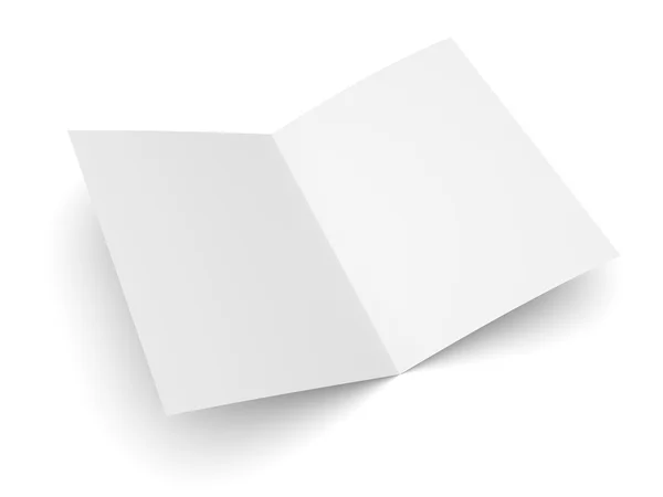 Katlanmış broşür, kitapçık, kartpostal, kartvizit veya broşür boş